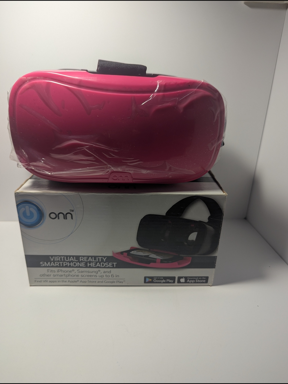 Onn Hot Pink Smartphone VR Headset